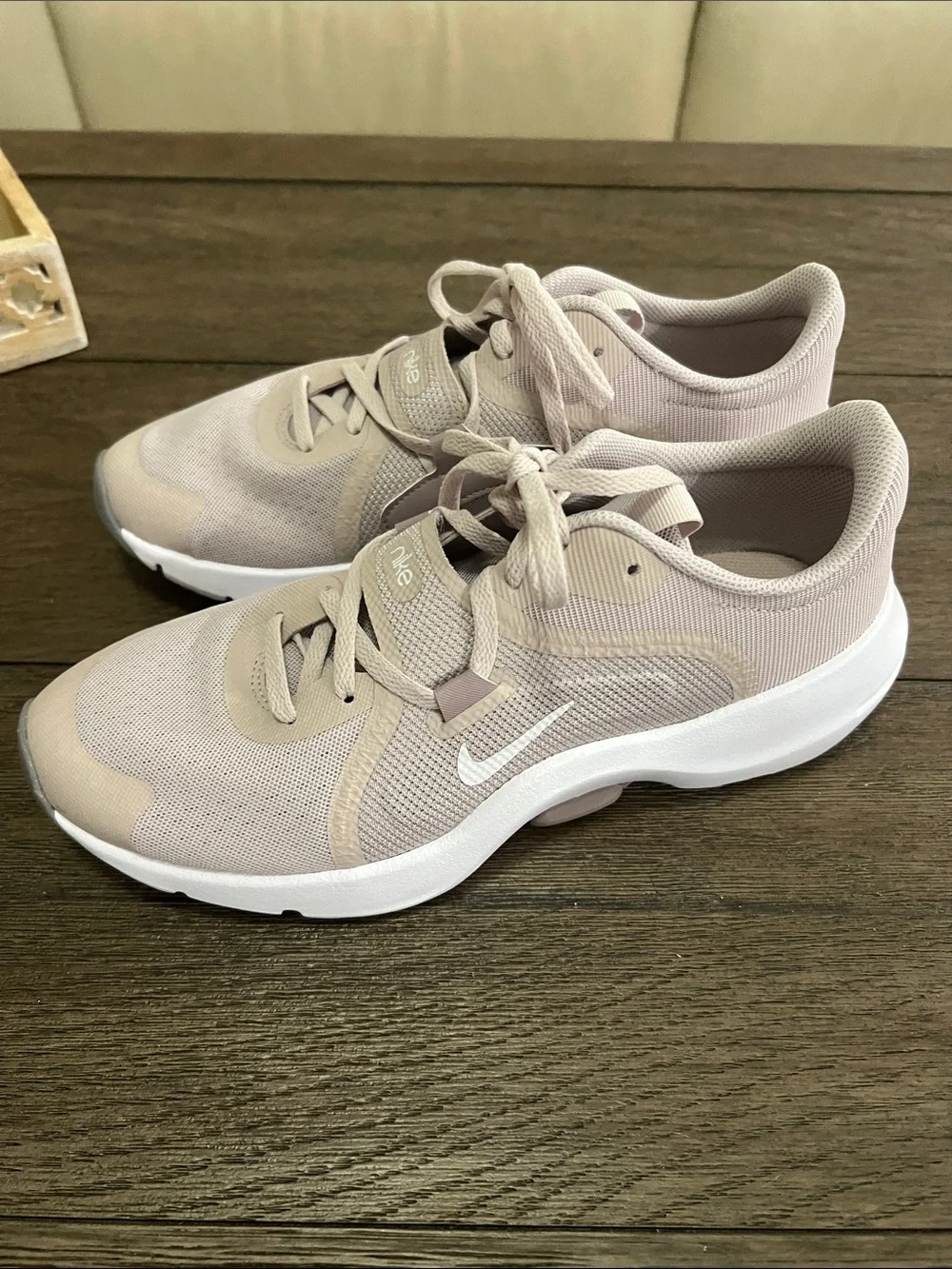 Nike Women’s Pale Taupe Mesh Athletic Sneakers